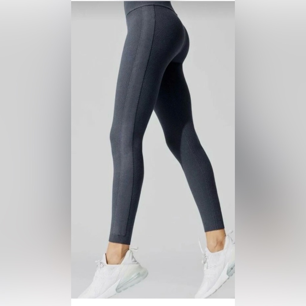 Carbon38 thick ribbed sweater legging black XS